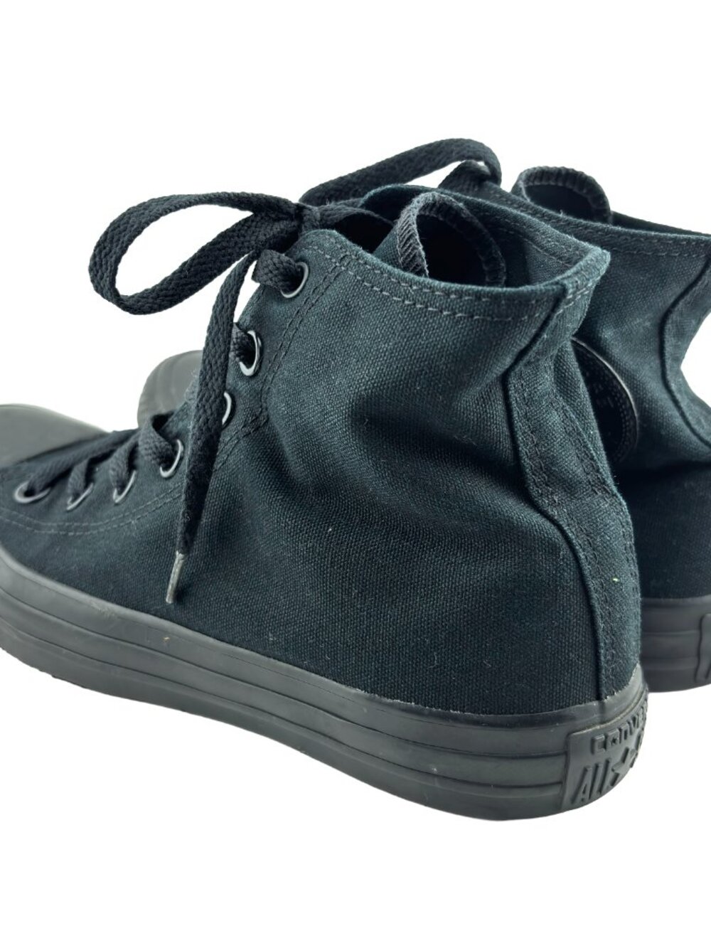 Converse Chuck Taylor All Star High Triple Black Sneakers Mens 5 Womens 7 - Picture 5 of 11